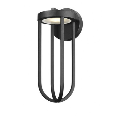 Leland 12W 1 LED Outdoor Wall Lantern by Z Lite - 5005M-BK-LED