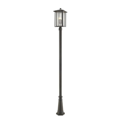 Aspen 3 Light Outdoor Post Mount Lantern 11 x 118.44 Inches by Z-Lite - 554PHXLR-519P-ORB