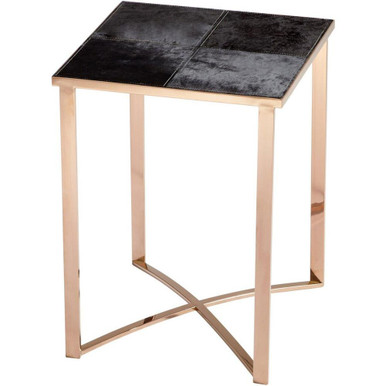 Reality Modern Table 17.75 Inch Wide by 17.75 Inch Long by Cyan - 06005