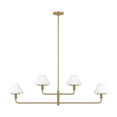 Mendota 4 Light Chandelier 15 Inch Tall and 50 Inch Wide by Generation - GLC1244