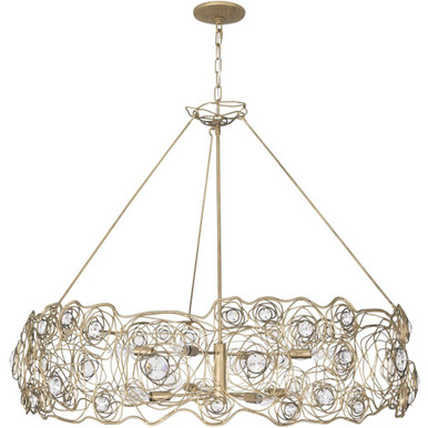 Ethereal Rose 8 Light Oversized Chandelier by Varaluz - 500C08HGOB
