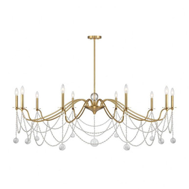 Mariposa 10 Light Oversized Chandelier by Savoy House - 1-7504-10-322