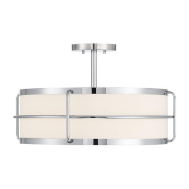 Chauncey 4 Light Semi Flush Mount 12.25 Inch X 22 Inch Wide by Savoy House - 6-4193-4