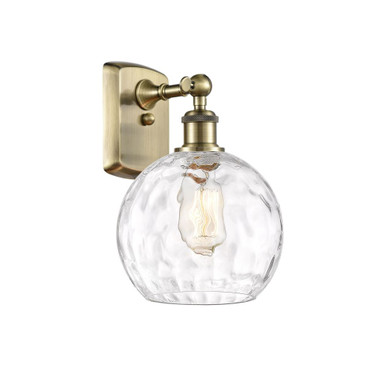 Athens Water Glass 1 Light Wall Sconce 11 Inch X 8 Inch Wide by Innovations - 516-1W-G1215-8