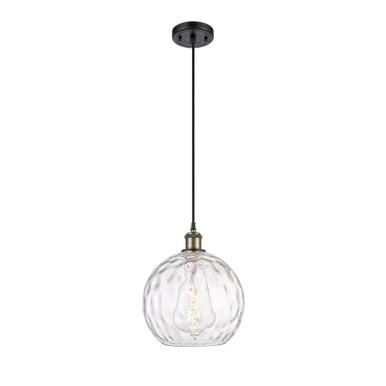 Athens Water Glass 1 Light Cord Hung Mini Pendant 11.75 X 10 by Innovations - 516-1P-G1215-10