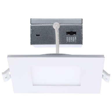 9W LED DirectWire Square Downlight with Night Light 4.88 Inch Wide by Satco - S11888
