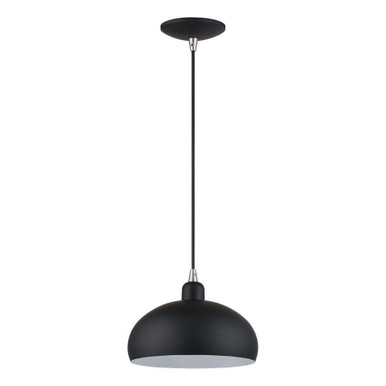 Domma 1 Light Pendant 13.25 Inch Tall and 10 Inch Wide by Livex - 51514