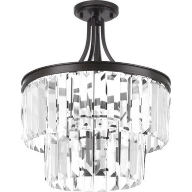 Glimmer 3 Light 16.25 Inch Wide Semi Flush Mount by Progress - P2326