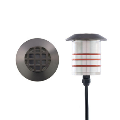 4.1W 1 LED Round Louvered Top Inground Indicator Light by WAC - 2121