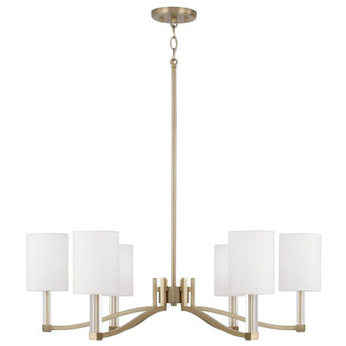 Ingrid 6 Light Chandelier 10.5 Inch Tall and 32 Inch Wide by Capital - 457061MA-715