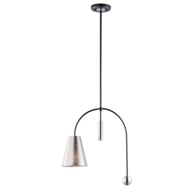 Filter 1 Light Small Pendant by Maxim - 10086BKSN