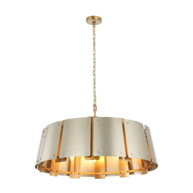 Peep Show 8 Light Pendant 18.75 Inch Tall and 32 Inch Wide By Varaluz - 518P08SSBS