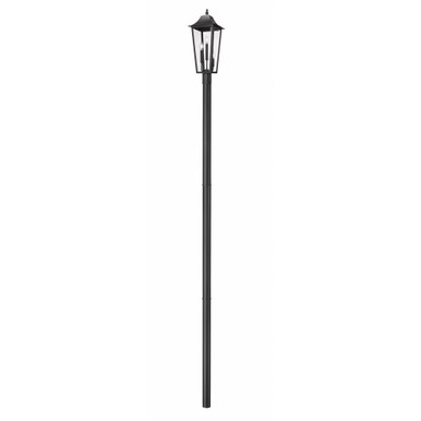 Gannon 3 Light Outdoor Post Mount 144.75 x 10 Inches by Z-Lite - 5008PHBR-5009P120-BK
