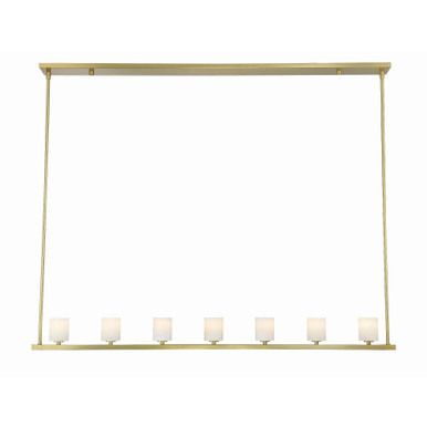 Aragon 24.5W 7 LED Chandelier 6.75 x 56 Inches Wide by Crystorama - ARA-10267-SB-ST
