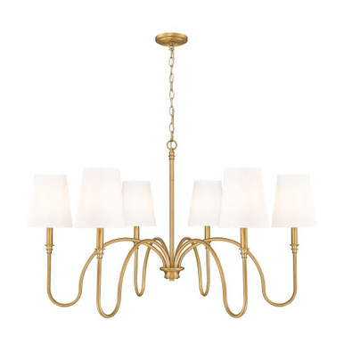 Jisele 6 Light Chandelier 25.25 Inch Tall and 41.75 Inch Wide by Z Lite - 4505-6