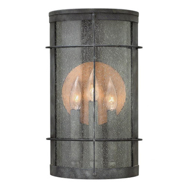 Newport 3 Light Outdoor Candle Style Wall Lantern by Hinkley - 2625DZ