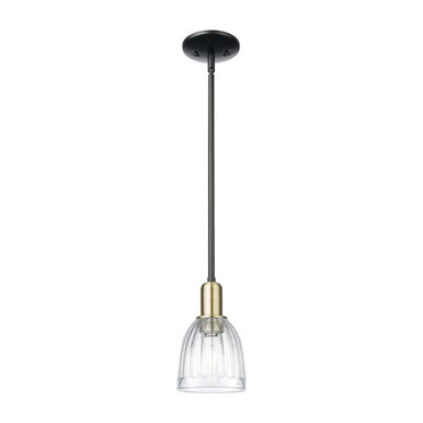 Brookfield 1 Light Clear Stem Hung Mini Pendant 10 Inch Tall by Innovations - 716-1S-G442