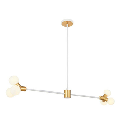Tres 6 LED Light Island Small Pendant by Kalco - 517461WNB