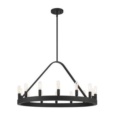 Carousel 14 Light Large Chandelier by Designers Fountain - D254C-14CH-BK