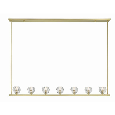 Aragon 28W 7 LED Chandelier 6.75 x 56 Inches Wide by Crystorama - ARA-10267-SB