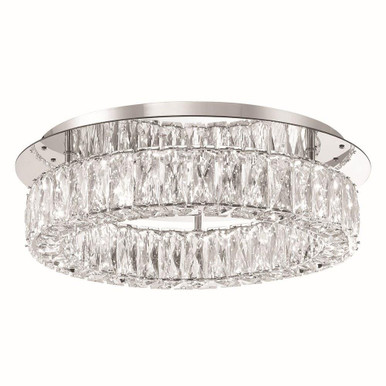 Kinsley 27W 1 LED Flush Mount 5 Inch Tall and 18 Inch Wide by Crystorama - ED3551801CH