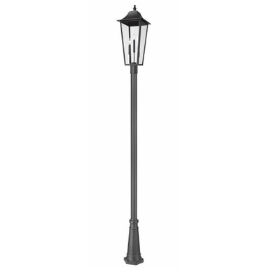 Gannon 3 Light Outdoor Post Mount 125.5 x 12 Inches by Z-Lite - 5008PHXLR-519P-BK