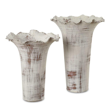 Ruffled Petal 16 Inch Vase (Set of 2) by Uttermost - 18174