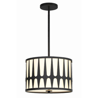 Royston 3 Light Medium Pendant by Crystorama - ROY-803