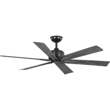 Brazas 6 Blade Ceiling Fan-13 Inches Tall and 56 Inches Wide by Progress  - P250100