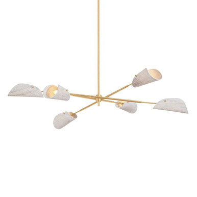 Ken 6 Light Chandelier 11 Inch Tall and 60 Inch Wide by Troy - F3460-VGL