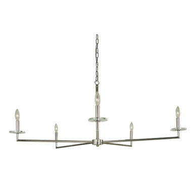 Muse 5 Light Oversized Chandelier by Framburg - 5450Mblack