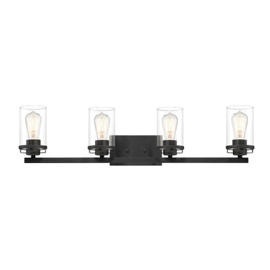 Jedrek Four Light Vanity Light by Designers Fountain - 93304-bk
