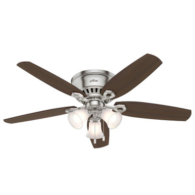 Builder 52 Inch Low Profile Ceiling Fan with LED Light Kit by Hunter Fans - 1000352