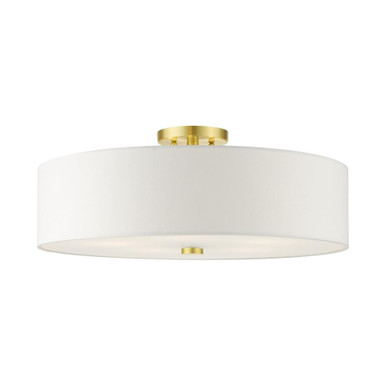 Meridian 5 Light 22 Inch Wide Semi Flush Mount by Livex 52142-12 - 52142-12