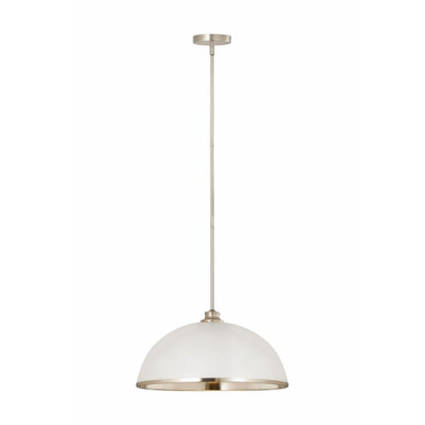 Landry 1 Light Pendant 10 x 20 Inches by Z Lite 1004P20-MW-BN - 1004P20-MW-BN