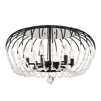Voliere 6 Light 24.25 Inch Wide Semi Flush Mount by Varaluz - 343S06
