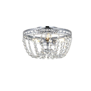 Kylie 3 Light 10 Inch Wide Flush Mount by Elegant - 1112F10