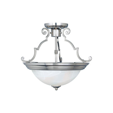 Essentials 584X 2 Light 14.75 Inch Wide Semi Flush Mount by Maxim - 5843