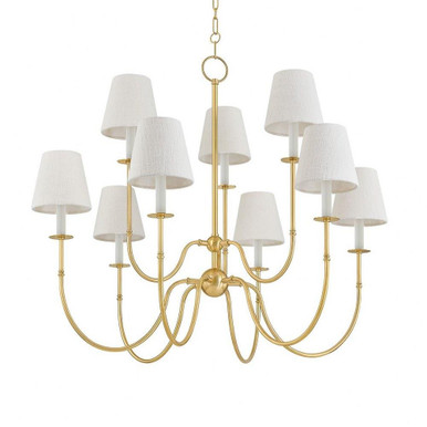 Amina 9 Light Oversized Chandelier by Hudson Valley - 6939-AGB