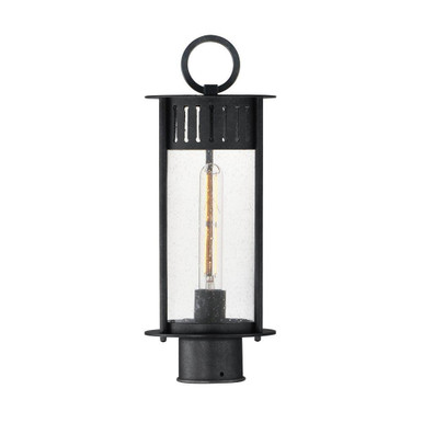 Windsor 1 Light Outdoor Post Lantern 17 x 6.5 Inches by Maxim - 30630CDBKP