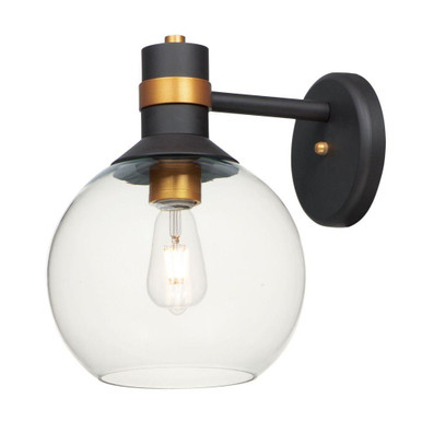 Cabin 1 LED Outdoor Wall Lantern 13.25 Inch Tall by Maxim - 10319CLBZGLD