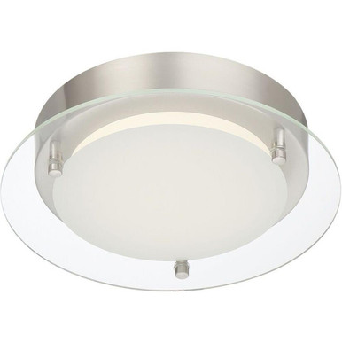 Edge Lit 14W 1 LED 9.5 Inch Wide Flush Mount by Designers Fountain - LED127