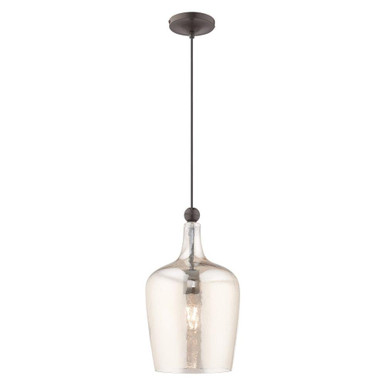 Art Glass 1 Light Small Pendant by Livex - 41226