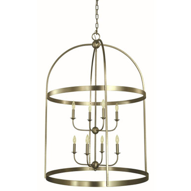 Heidelberg 8 Light Large Foyer Chandelier by Framburg - 5648