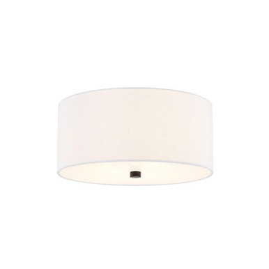 Textile 3 Light 14 Inch Wide Flush Mount by Justice Design - FAB-9735