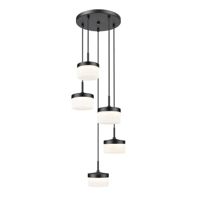 Renaud 18W 5 LED Chandelier 5 Inch Tall and 15.75 Inch Wide by Z Lite - 827P6-5R