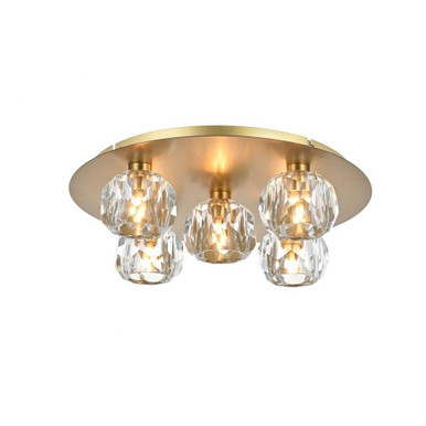 Graham 5 Light 16 Inch Wide Flush Mount by Elegant - 3509F16