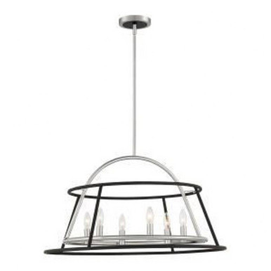 Campana 6 Light Mini Chandelier by Eurofase - 39424-013