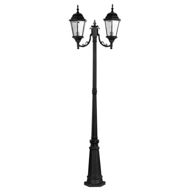 Hamilton Three Light Outdoor Three Head Post 24.5 x 86 Inches by Livex - 7553-04