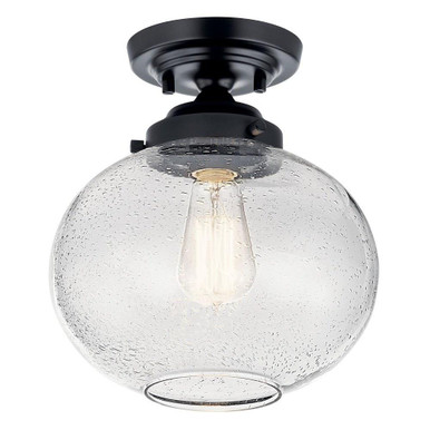 Avery 1 Light 9.75 Inch Wide Coastal Semi Flush Mount by Kichler - 42296